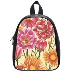 Flowers School Bag (small) by goljakoff