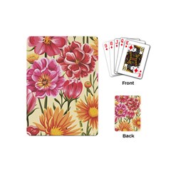 Flowers Playing Cards Single Design (mini) by goljakoff