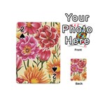 Flowers Playing Cards 54 Designs (Mini) Front - Spade2