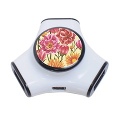 Flowers 3-port Usb Hub by goljakoff