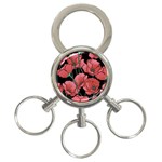 Poppy flowers 3-Ring Key Chain Front