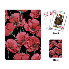 Poppy Flowers Playing Cards Single Design (rectangle) by goljakoff