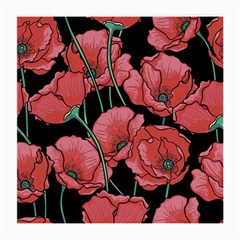 Poppy Flowers Medium Glasses Cloth by goljakoff