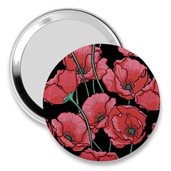 Poppy Flowers 3  Handbag Mirrors by goljakoff