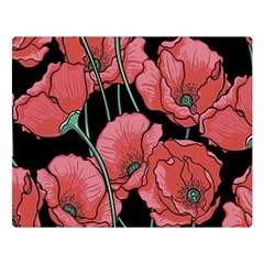 Poppy Flowers Double Sided Flano Blanket (large)  by goljakoff