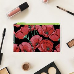 Poppy Flowers Cosmetic Bag (xs) by goljakoff