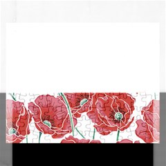 Red Poppy Flowers Rectangular Jigsaw Puzzl by goljakoff