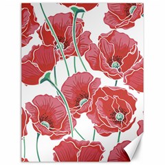 Red Poppy Flowers Canvas 12  X 16  by goljakoff