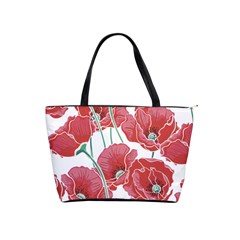 Red Poppy Flowers Classic Shoulder Handbag by goljakoff