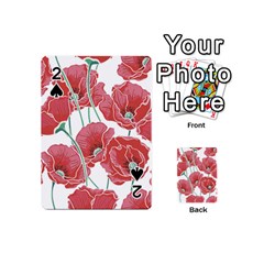 Red Poppy Flowers Playing Cards 54 Designs (mini) by goljakoff