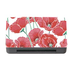 Red Poppy Flowers Memory Card Reader With Cf by goljakoff