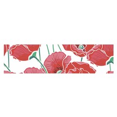 Red Poppy Flowers Satin Scarf (oblong) by goljakoff