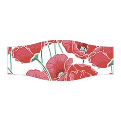 Red Poppy Flowers Stretchable Headband