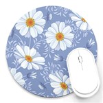 Chamomile flowers Round Mousepads Front