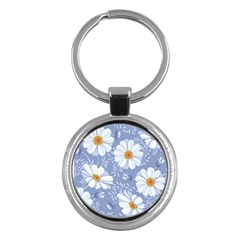 Chamomile Flowers Key Chain (round) by goljakoff