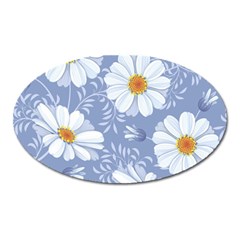 Chamomile Flowers Oval Magnet by goljakoff