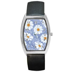 Chamomile Flowers Barrel Style Metal Watch by goljakoff