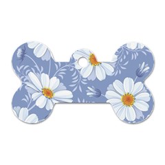 Chamomile Flowers Dog Tag Bone (two Sides) by goljakoff