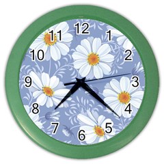 Chamomile Flowers Color Wall Clock by goljakoff