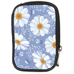 Chamomile Flowers Compact Camera Leather Case by goljakoff