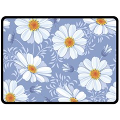 Chamomile Flowers Fleece Blanket (large)  by goljakoff