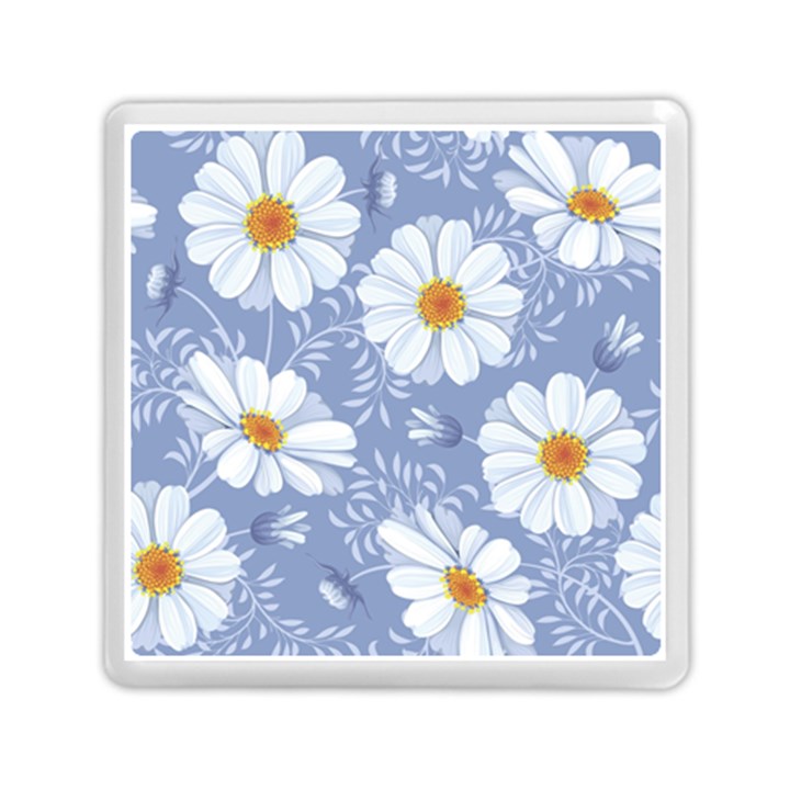 Chamomile flowers Memory Card Reader (Square)