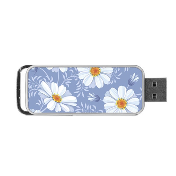 Chamomile flowers Portable USB Flash (Two Sides)