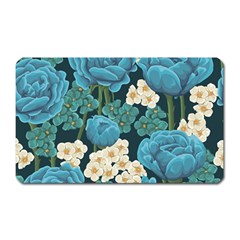 Blue flowers Magnet (Rectangular)