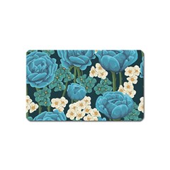 Blue flowers Magnet (Name Card)