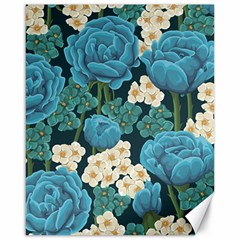 Blue Flowers Canvas 16  X 20  by goljakoff