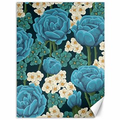 Blue Flowers Canvas 36  X 48  by goljakoff