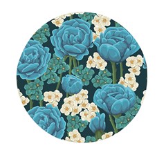 Blue Flowers Mini Round Pill Box (pack Of 3) by goljakoff