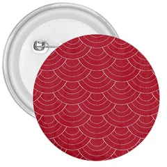 Red Sashiko Ornament 3  Buttons by goljakoff