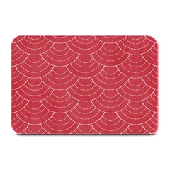 Red Sashiko Ornament Plate Mats by goljakoff