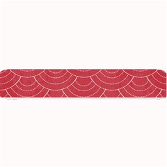 Red Sashiko Ornament Small Bar Mats by goljakoff