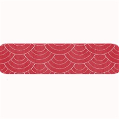 Red Sashiko Ornament Large Bar Mats by goljakoff