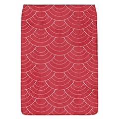 Red Sashiko Ornament Removable Flap Cover (l) by goljakoff