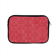 Red Sashiko Ornament Apple Macbook Pro 15  Zipper Case by goljakoff