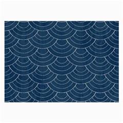 Blue Sashiko Plaid Large Glasses Cloth by goljakoff