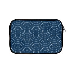 Blue Sashiko Plaid Apple Macbook Pro 13  Zipper Case by goljakoff