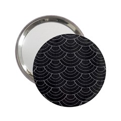 Black Sashiko Pattern 2 25  Handbag Mirrors by goljakoff