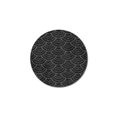 Black Sashiko Pattern Golf Ball Marker (4 Pack) by goljakoff