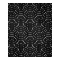 Black Sashiko Pattern Shower Curtain 60  X 72  (medium)  by goljakoff