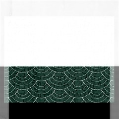 Green Sashiko Pattern Rectangular Jigsaw Puzzl by goljakoff