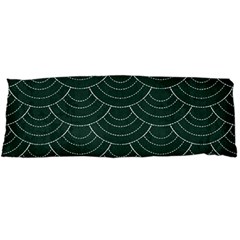 Green Sashiko Pattern Body Pillow Case Dakimakura (two Sides) by goljakoff