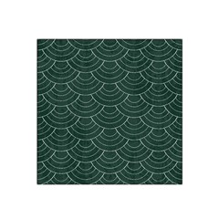 Green Sashiko Pattern Satin Bandana Scarf by goljakoff