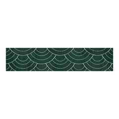 Green Sashiko Pattern Velvet Scrunchie by goljakoff