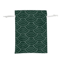 Green Sashiko Pattern Lightweight Drawstring Pouch (s) by goljakoff