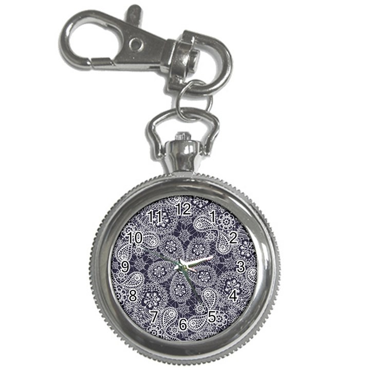 Flowers mandala ornament Key Chain Watches