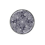 Flowers mandala ornament Hat Clip Ball Marker Front